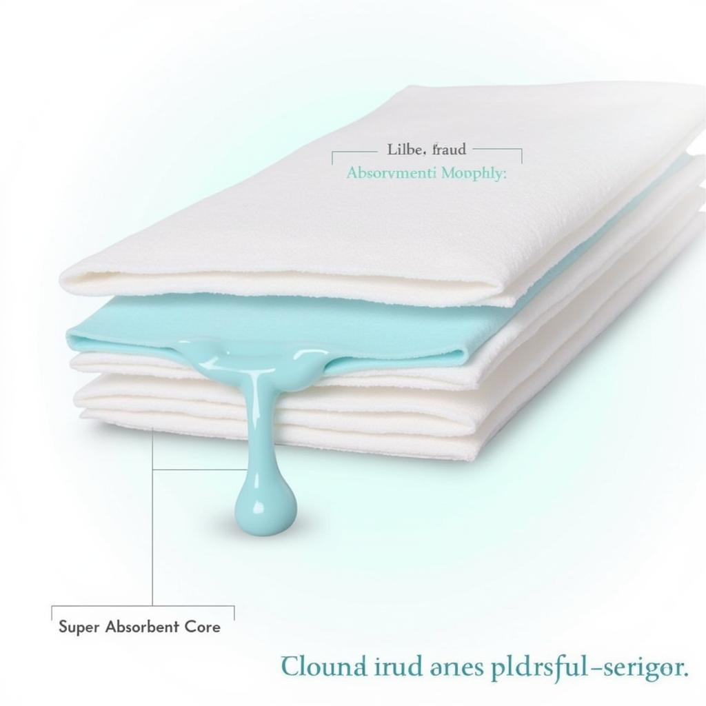 Absorbent Hospital Pad Closeup