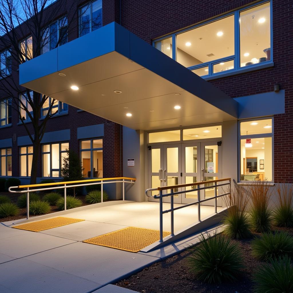 Accessible Entrance at a Hartford Hospital Facility