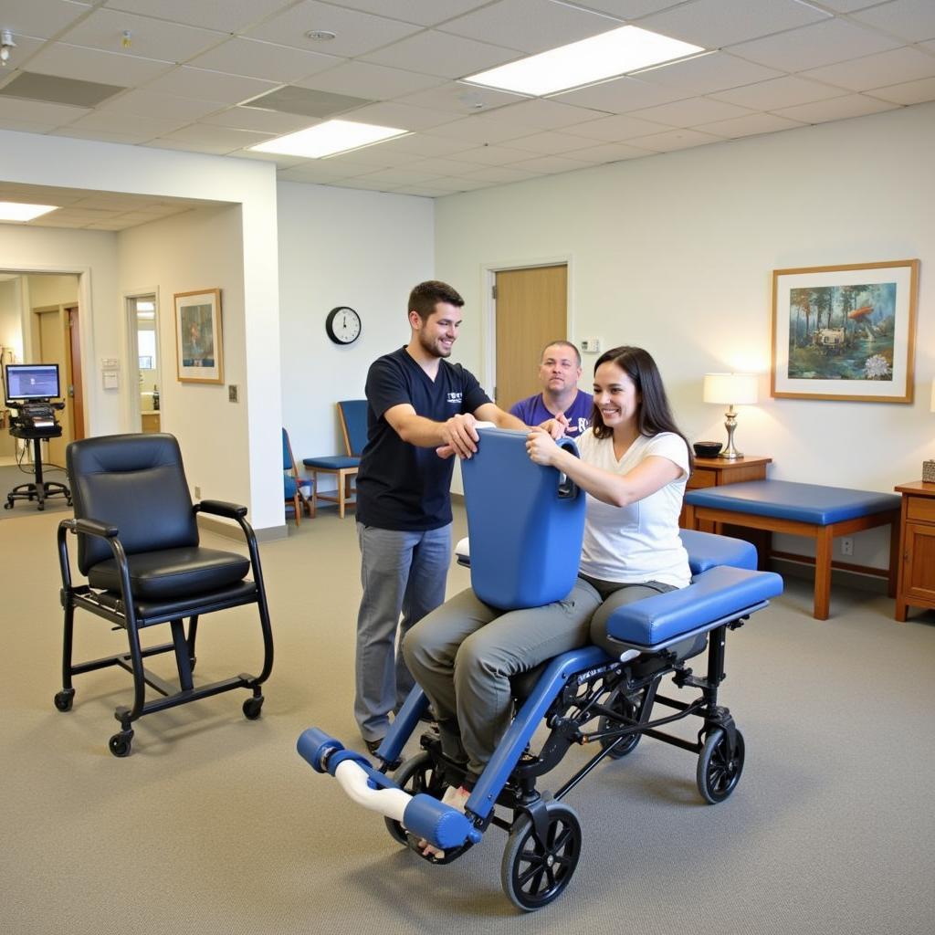 Patient participating in rehabilitation at Acuity Hospital NJ