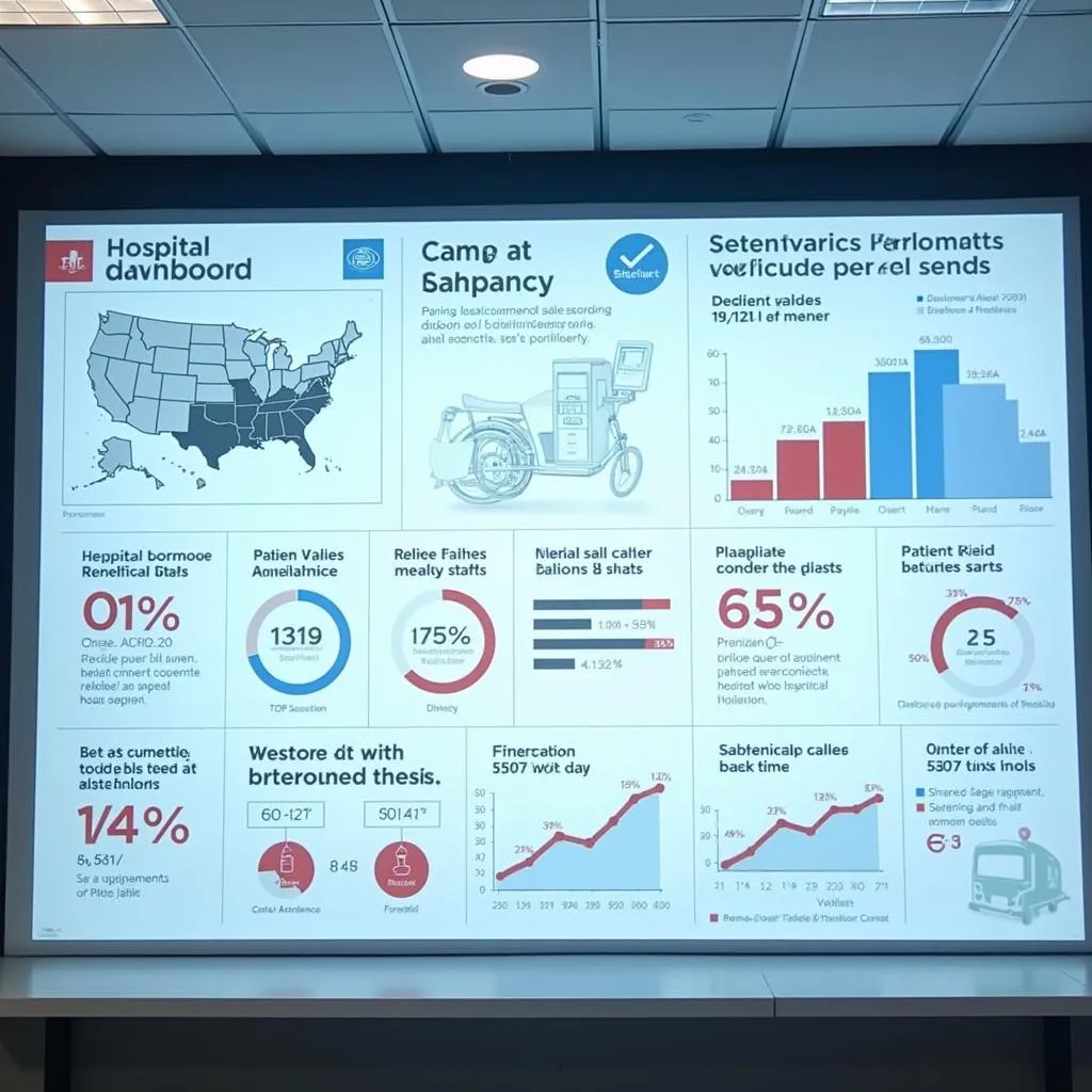 Advanced Hospital Dashboard Displaying RTLS Data