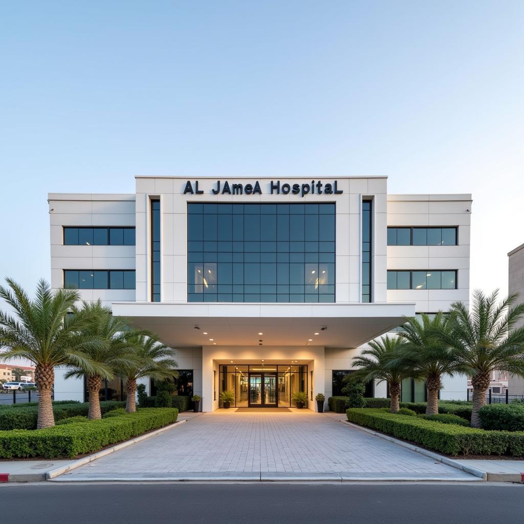 Modern Exterior of Al Jamea Hospital Jeddah