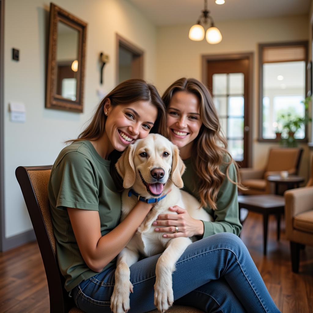 Pet and Owner at Alessandro Vet Hospital