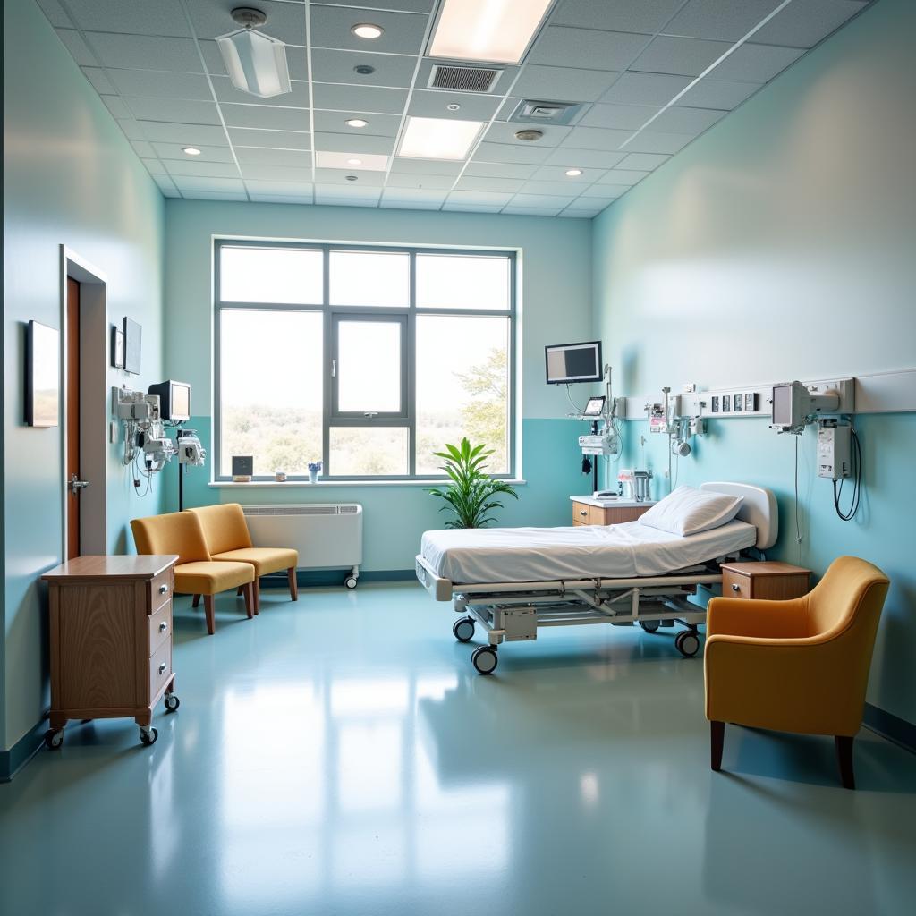 Spacious and well-equipped patient room at Alexandra Cohen Hospital