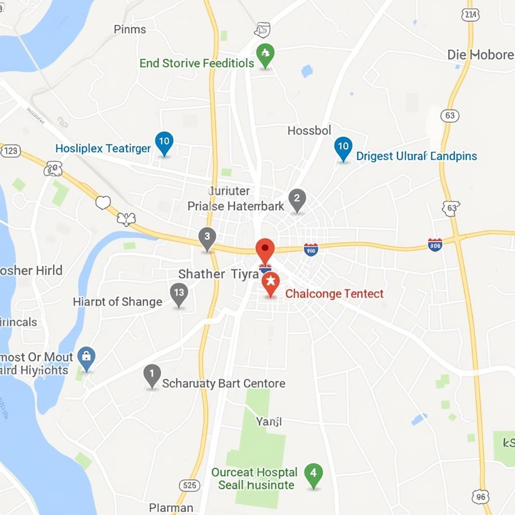 Map of alternative healthcare options near Phelps Hospital