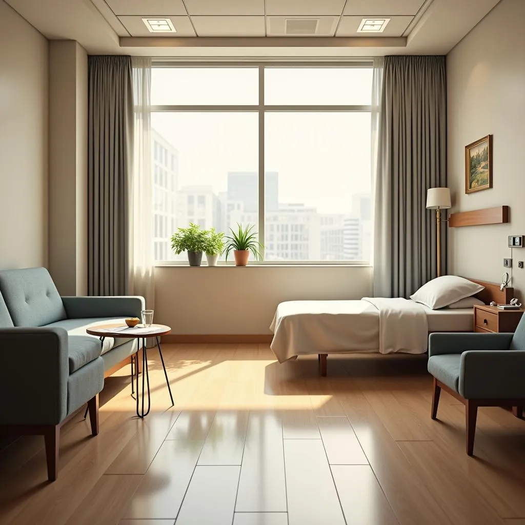 Comfortable and Modern Patient Room