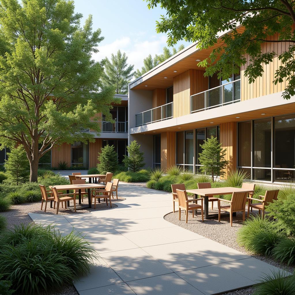 Tranquil Outdoor Space at Annandale Community Behavioral Health Hospital