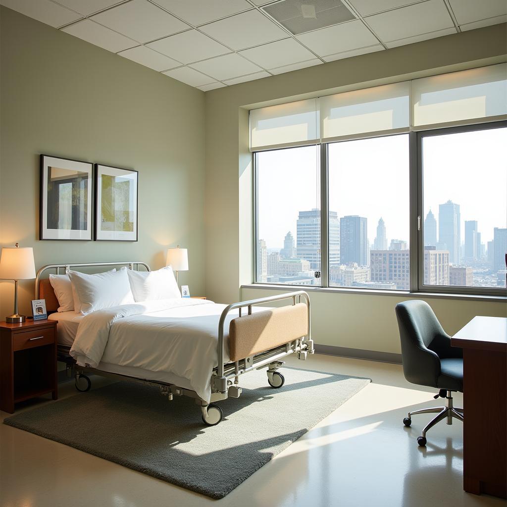 Annenberg Building Patient Room with City View