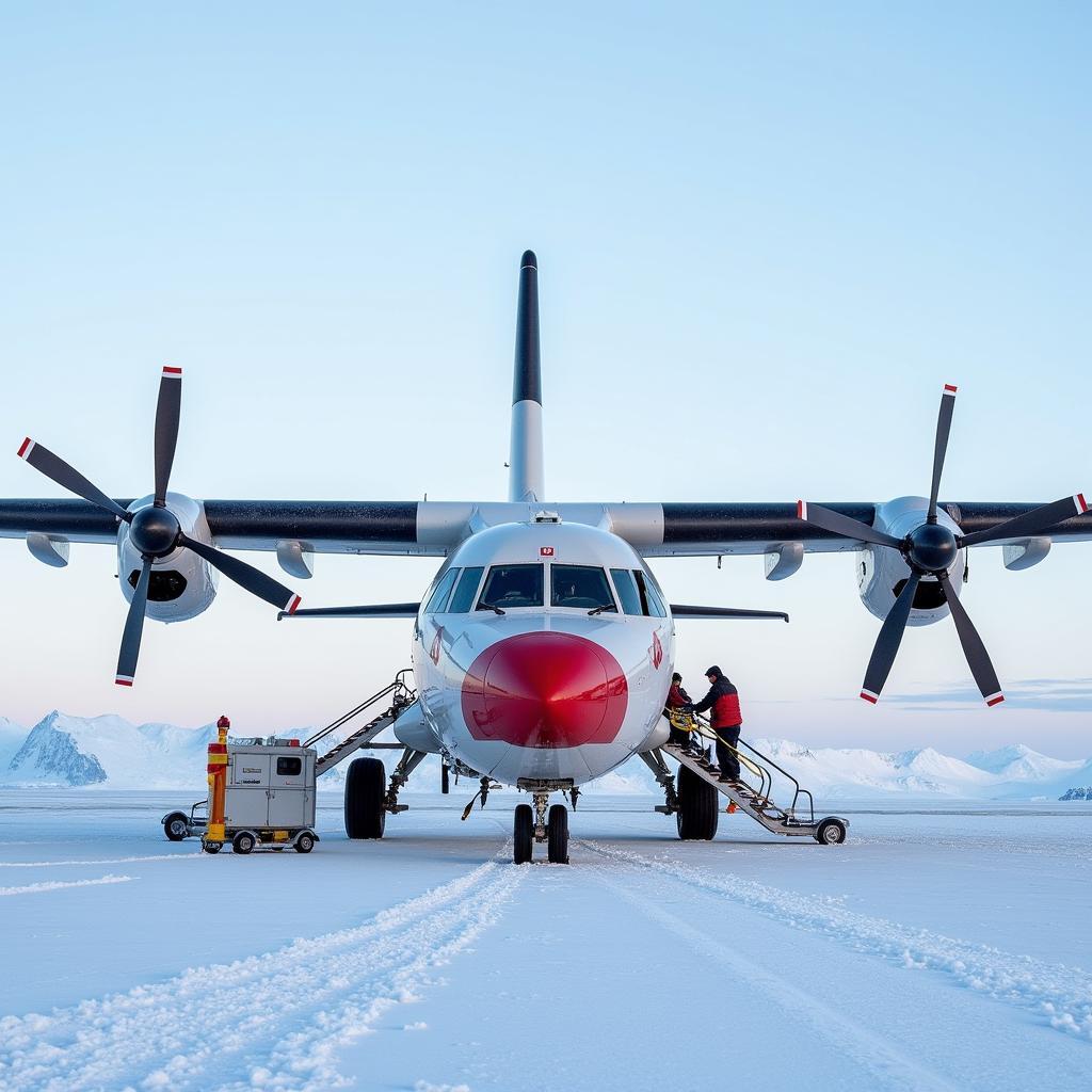 Antarctic Medical Evacuation Plane