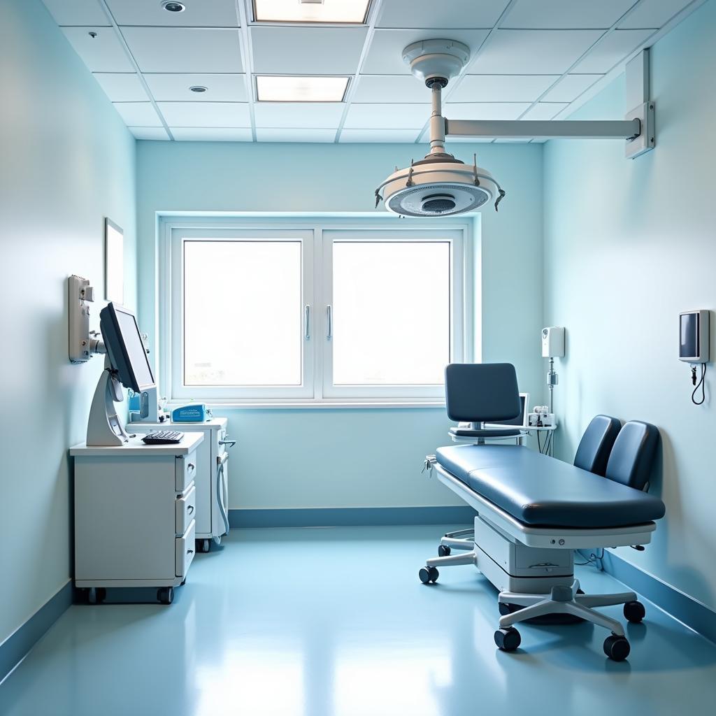 Modern examination room at Arrowhead Animal Hospital