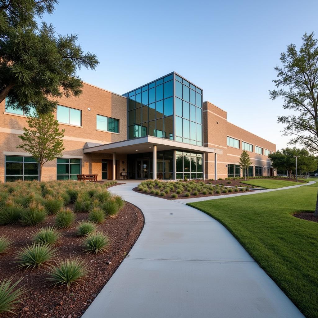 Modern Hospital Exterior in Austin, TX