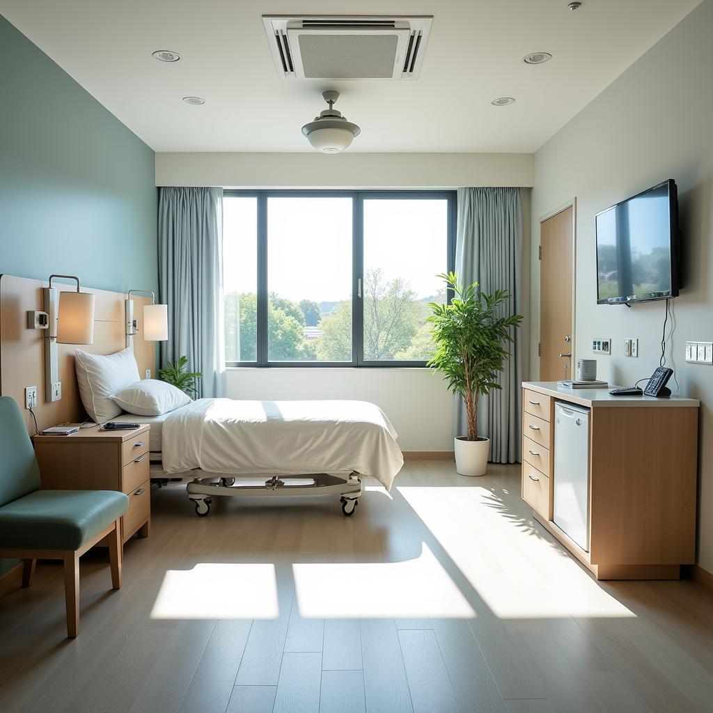 Modern and Comfortable Patient Room