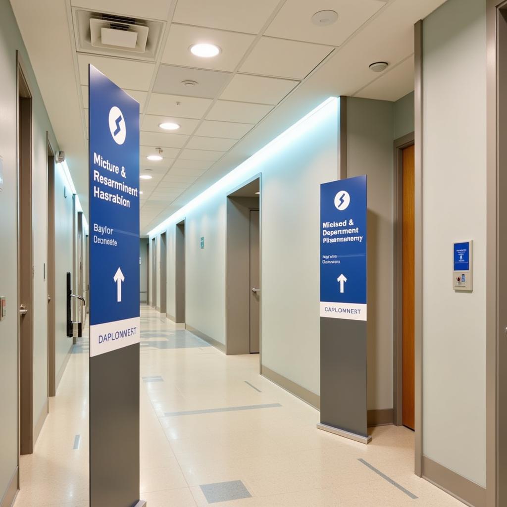 Baylor Hospital Directional Signage