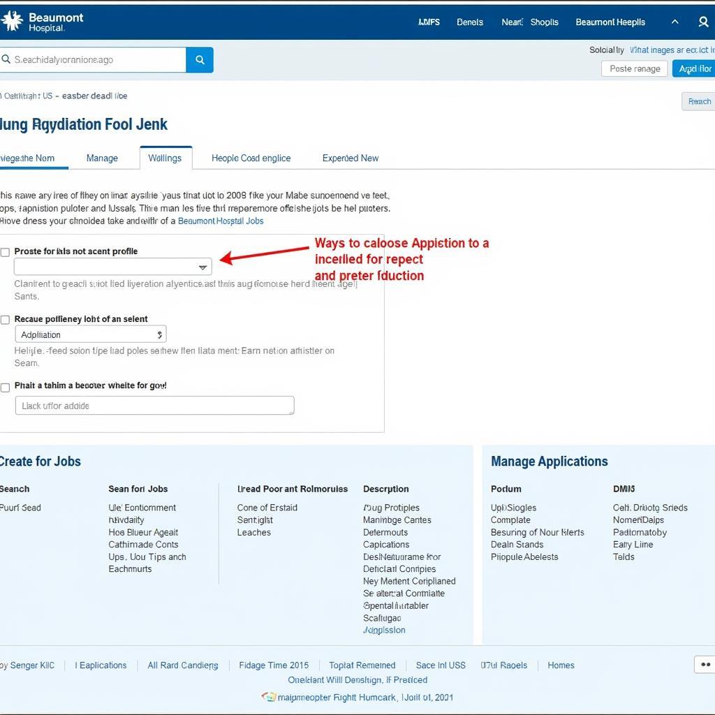 Beaumont Hospital Job Application Portal