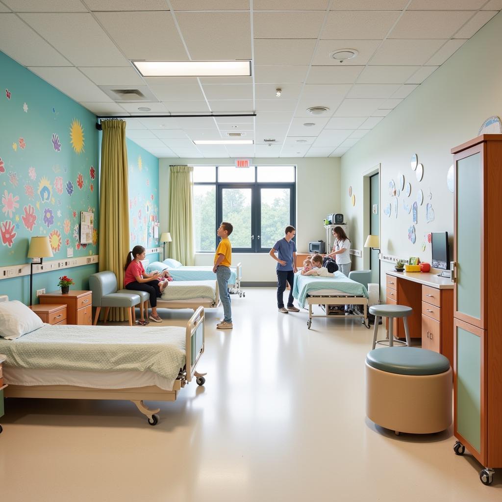 Spacious Pediatric Ward with Play Area