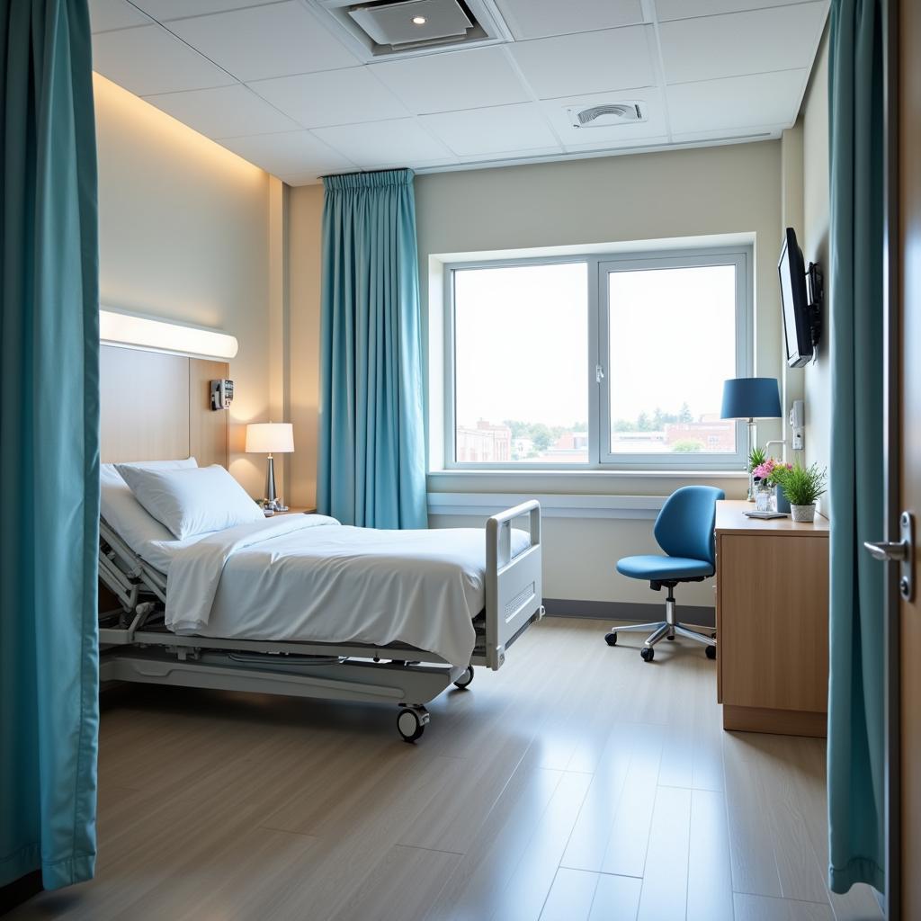 Comfortable and Modern Hospital Room