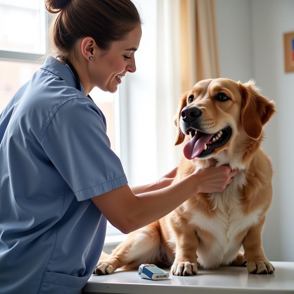 Berks County Veterinarian Examining a Dog