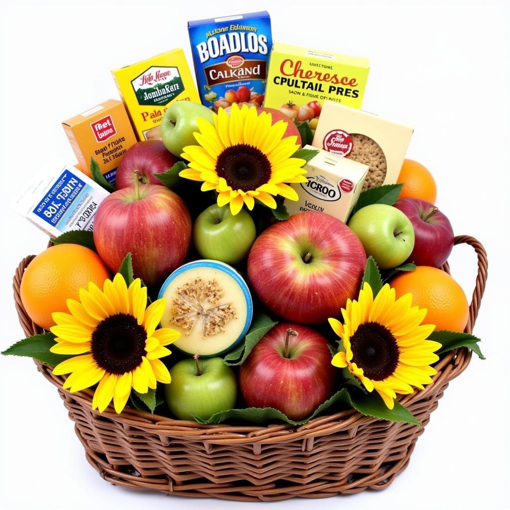 Boston flower shop gift basket for hospital delivery