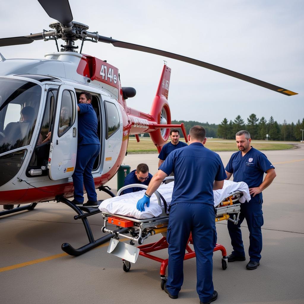 Boswell Memorial Hospital Heliport Medical Team