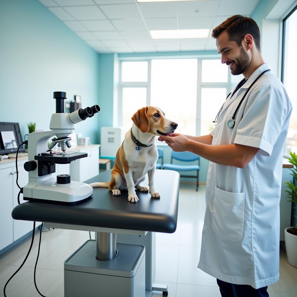 State-of-the-art exam room at Briarwood Vet Hospital