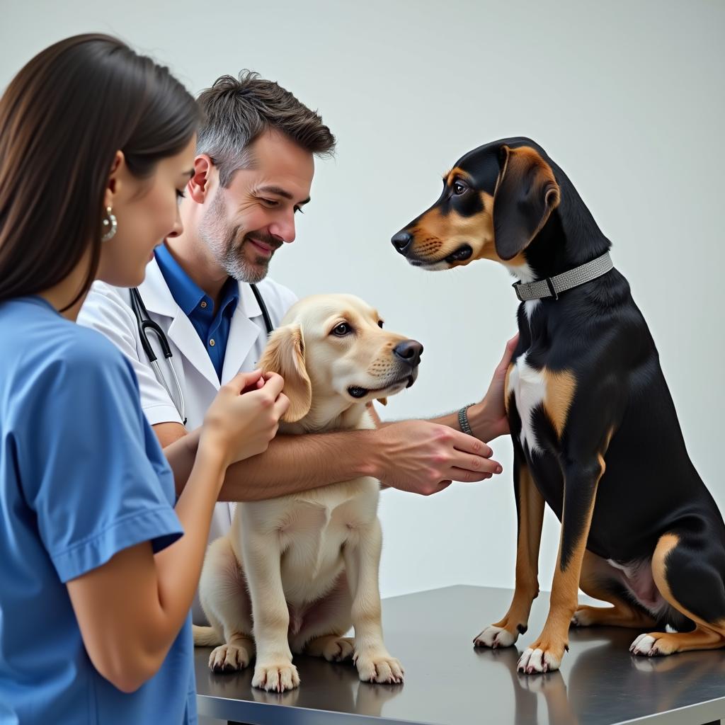 Brunswick Forest Vet Hospital Veterinarian Examining a Dog