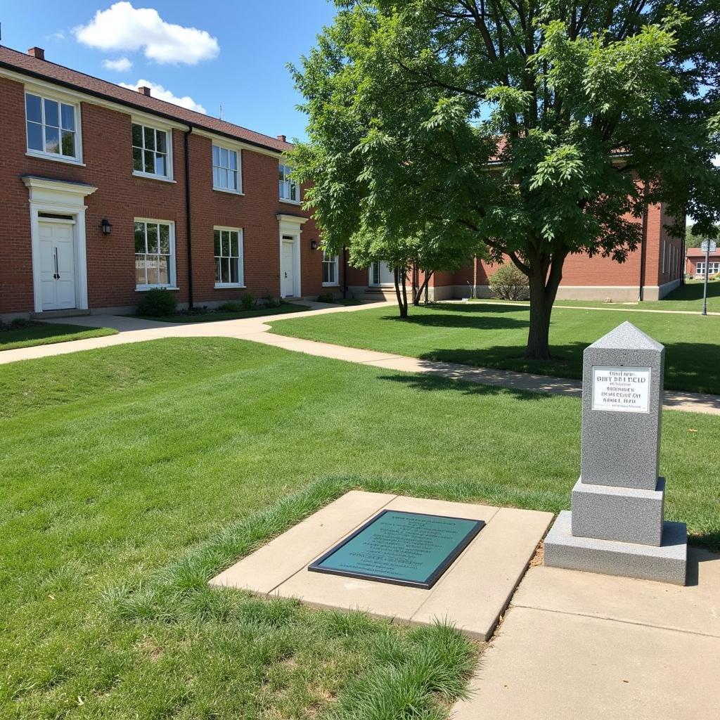 Memorial at the Site of Bushy Field Hospital