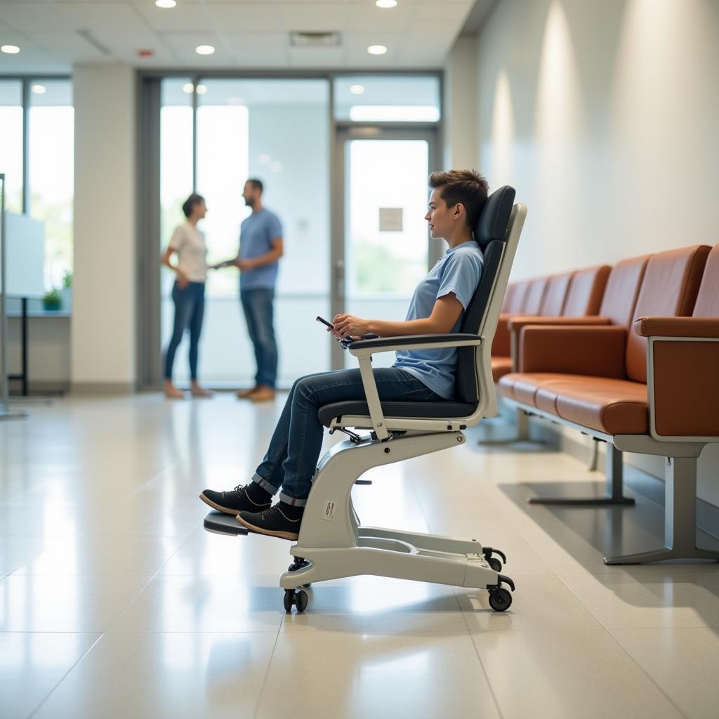 Cardiac Chair in Hospital Waiting Area