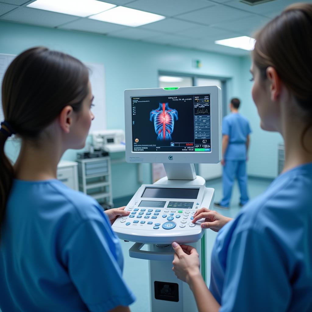 Advanced cardiac diagnostic testing equipment in an Oklahoma hospital