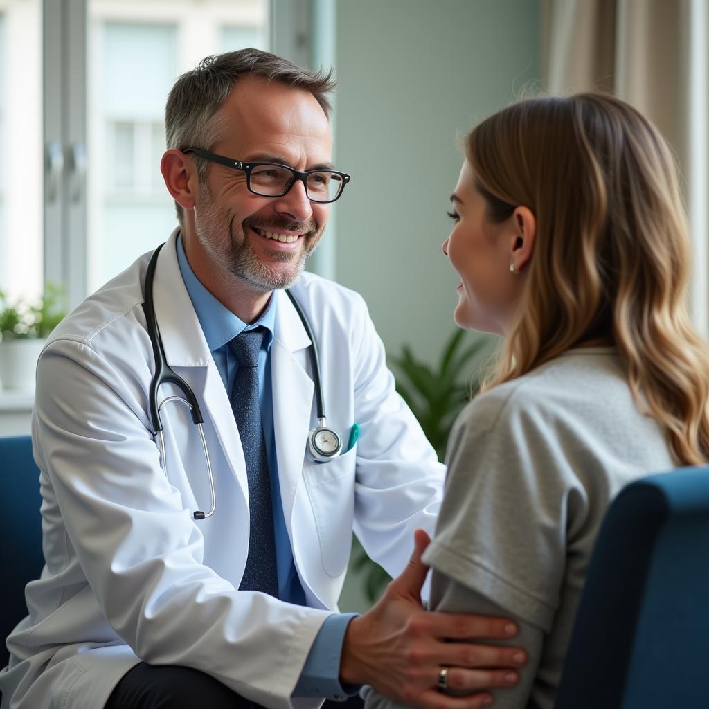 Patient Consulting with Doctor in CDA Hospital