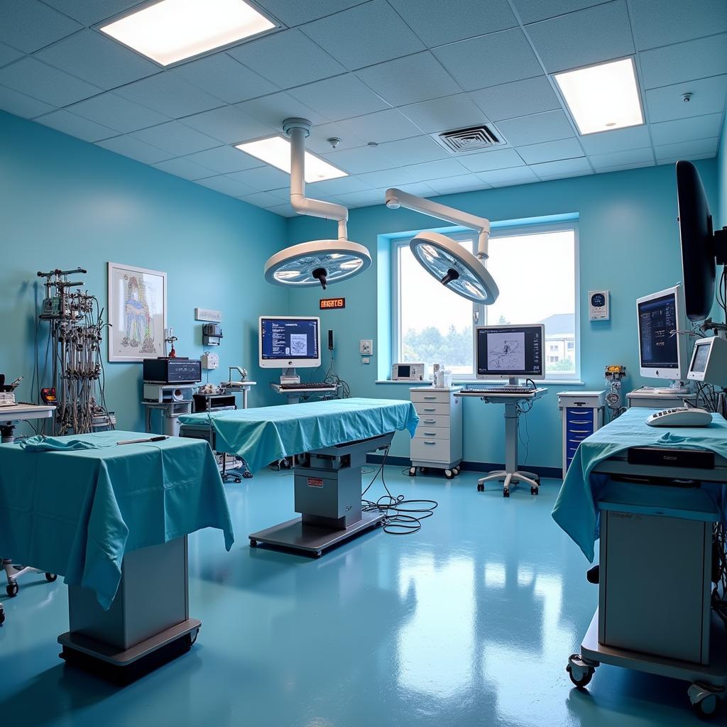 Modern operating room at Centerpoint Hospital equipped for advanced orthopedic surgery