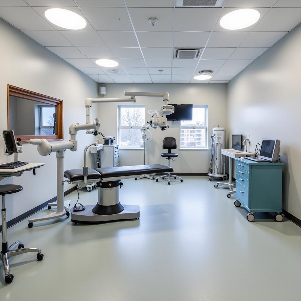 Advanced surgical suite with robotic equipment