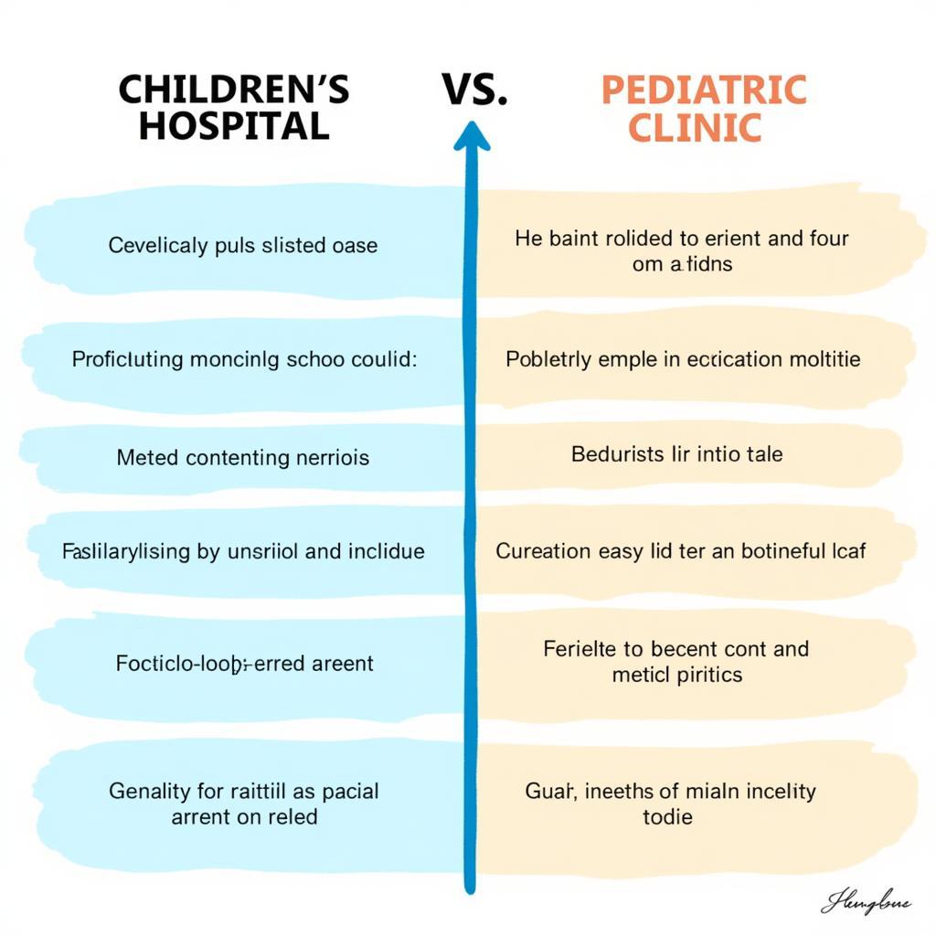 Difference Between Children's Hospital and Clinic