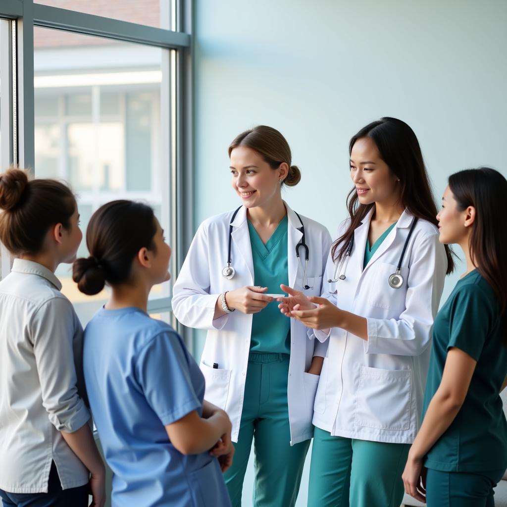 Doctor discussing treatment options with a patient in a CCT hospital