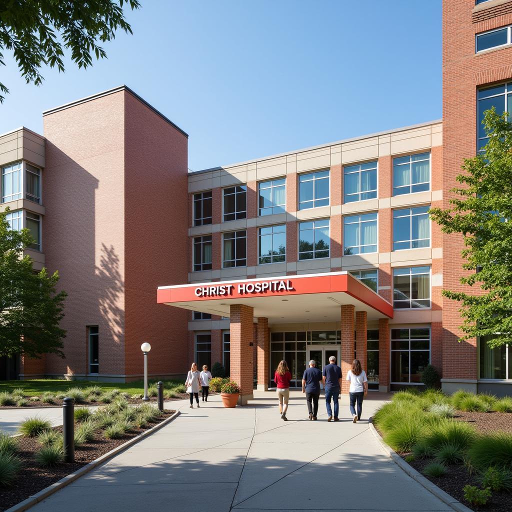 Welcoming Main Entrance of Christ Hospital