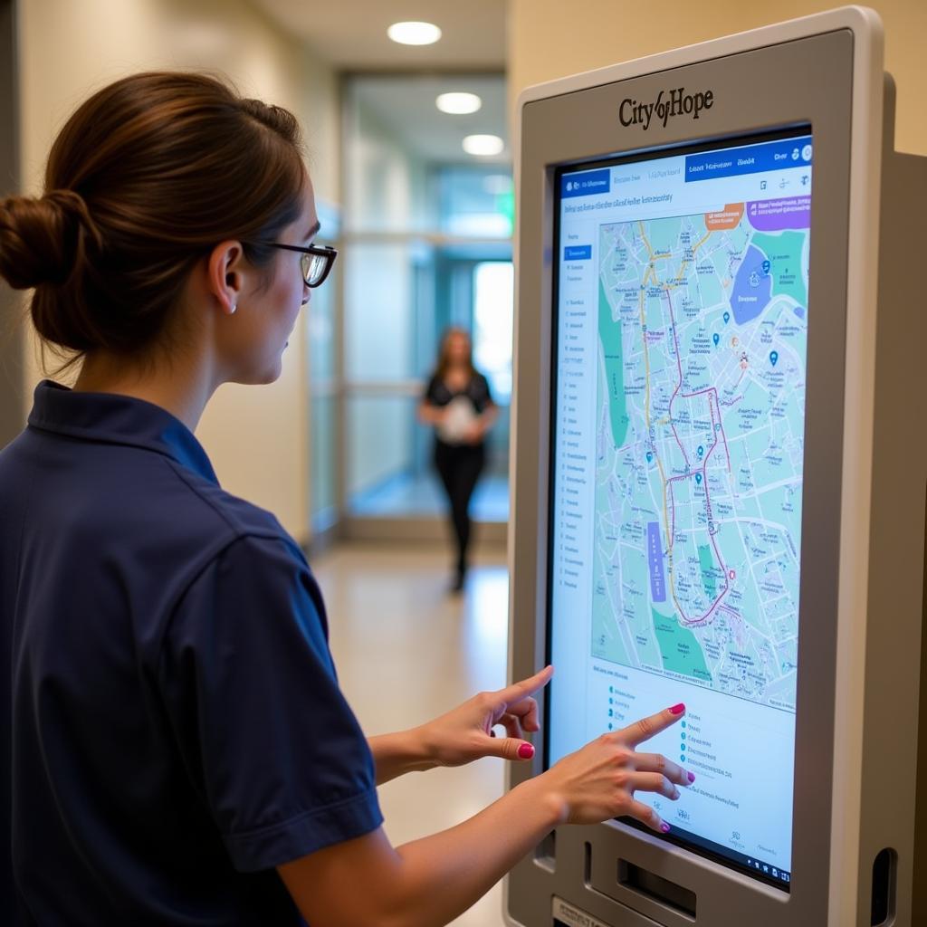  City of Hope Hospital Map Interactive Kiosk 