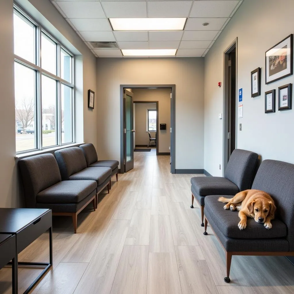 Comfortable Waiting Area at CityPaws Animal Hospital