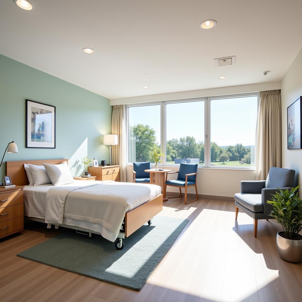 Comfortable Patient Room at Clearsky Rehabilitation Hospital of Mansfield