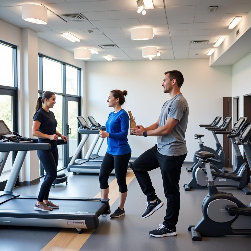 State-of-the-art Therapy Gym at Clearsky Rehabilitation Hospital of Mansfield