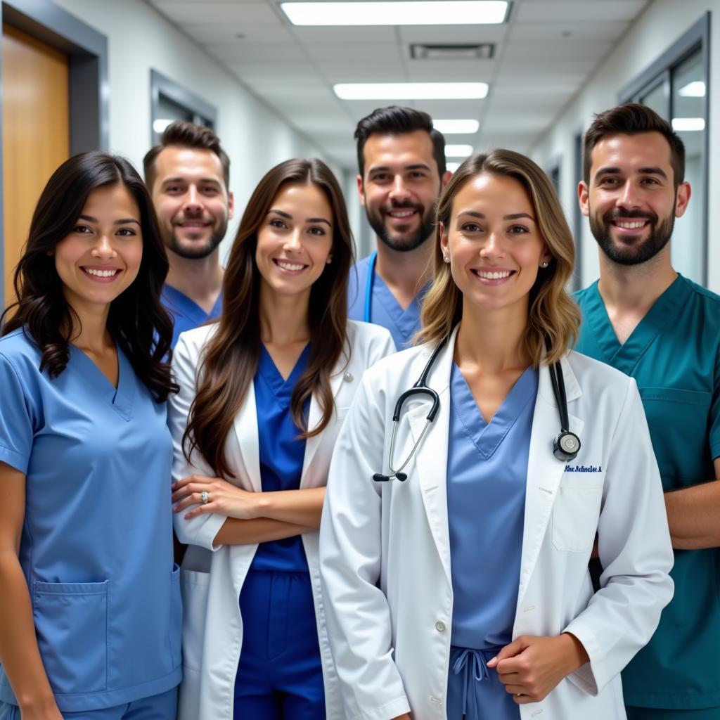 Dedicated medical staff in Cleveland hospital