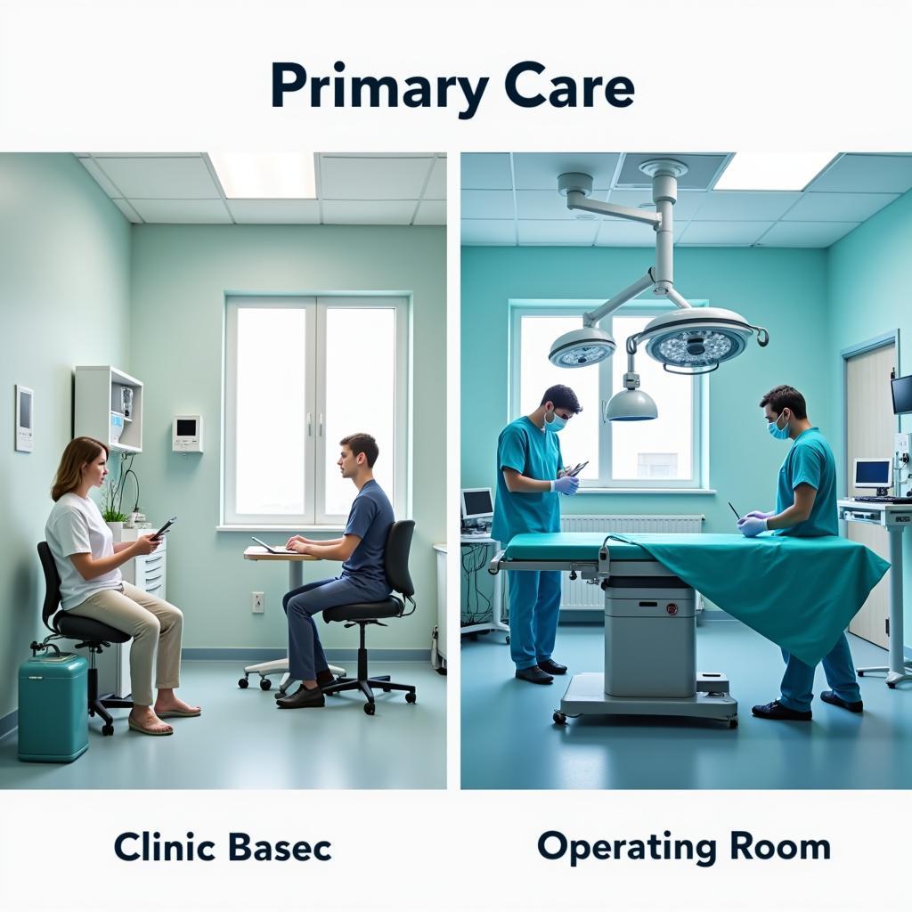 Clinic Examination Room vs Hospital Operating Room