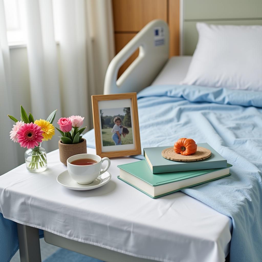 Personalized Over-the-Bed Table Setup