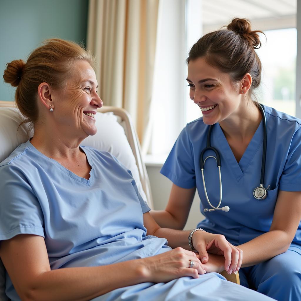 CNA Comforting Patient