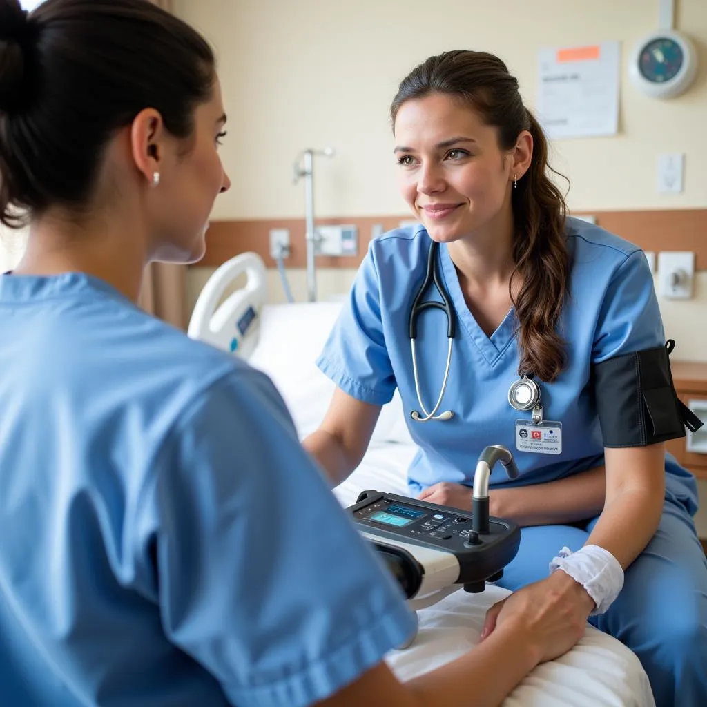 CNA Taking Patient Vital Signs