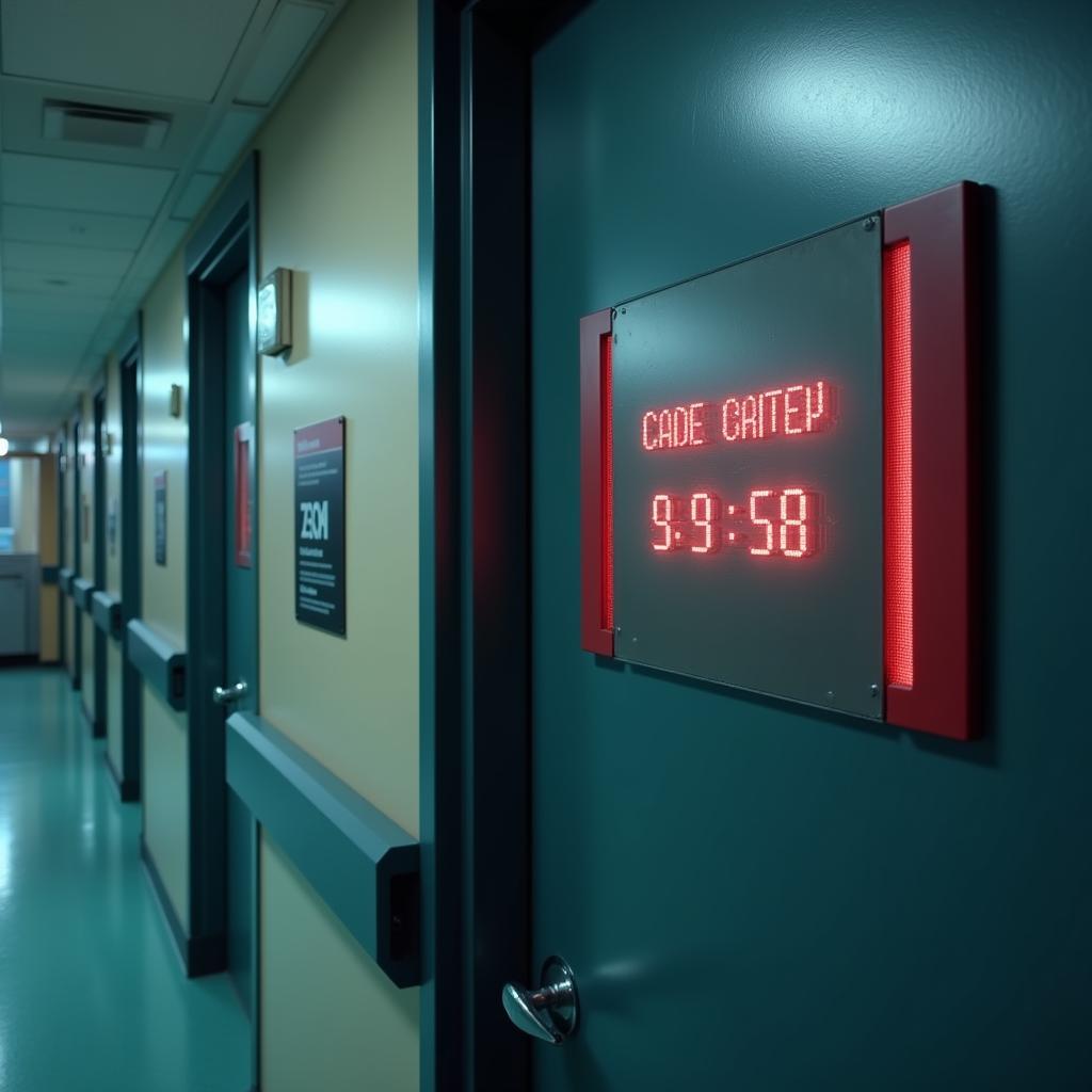 Hospital doors locked down during a Code Crimson