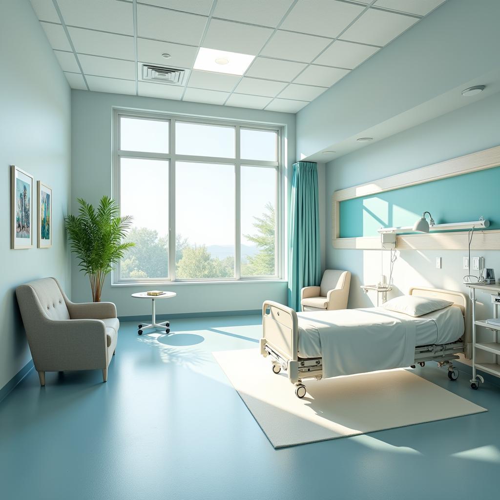 Comfortable and Welcoming Hospital Room