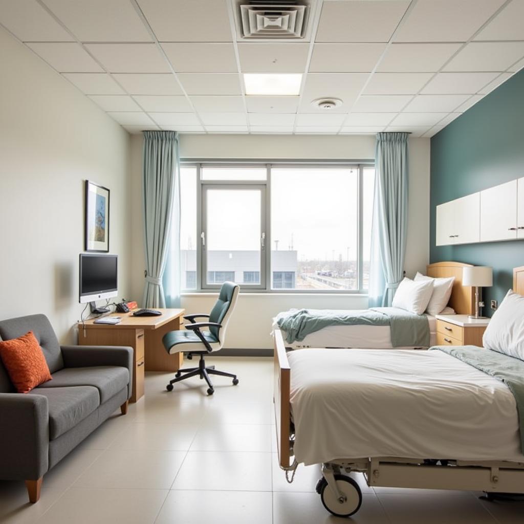 Comfortable and Modern Patient Rooms at San Javier Hospital