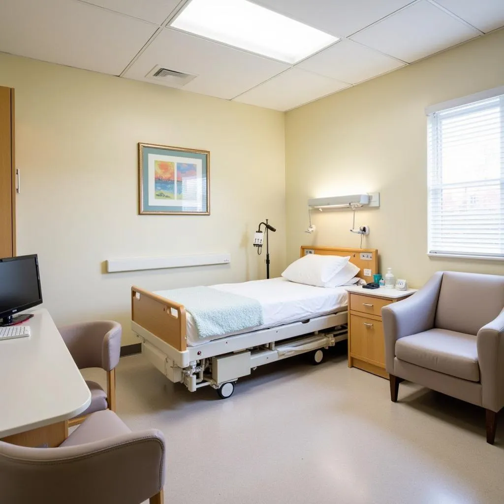 Comfortable Patient Room at Mesa Hills Hospital