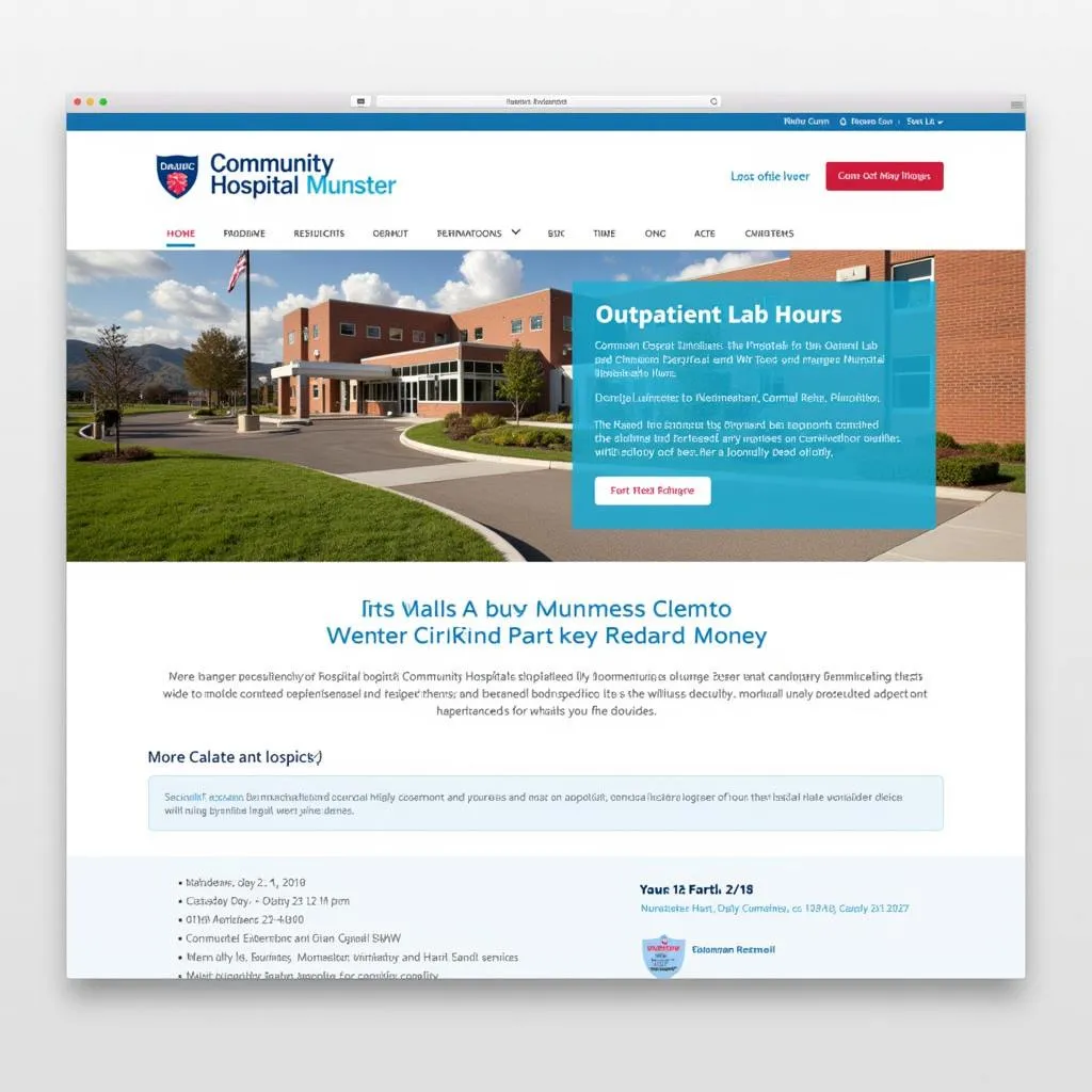 Community Hospital Munster Website