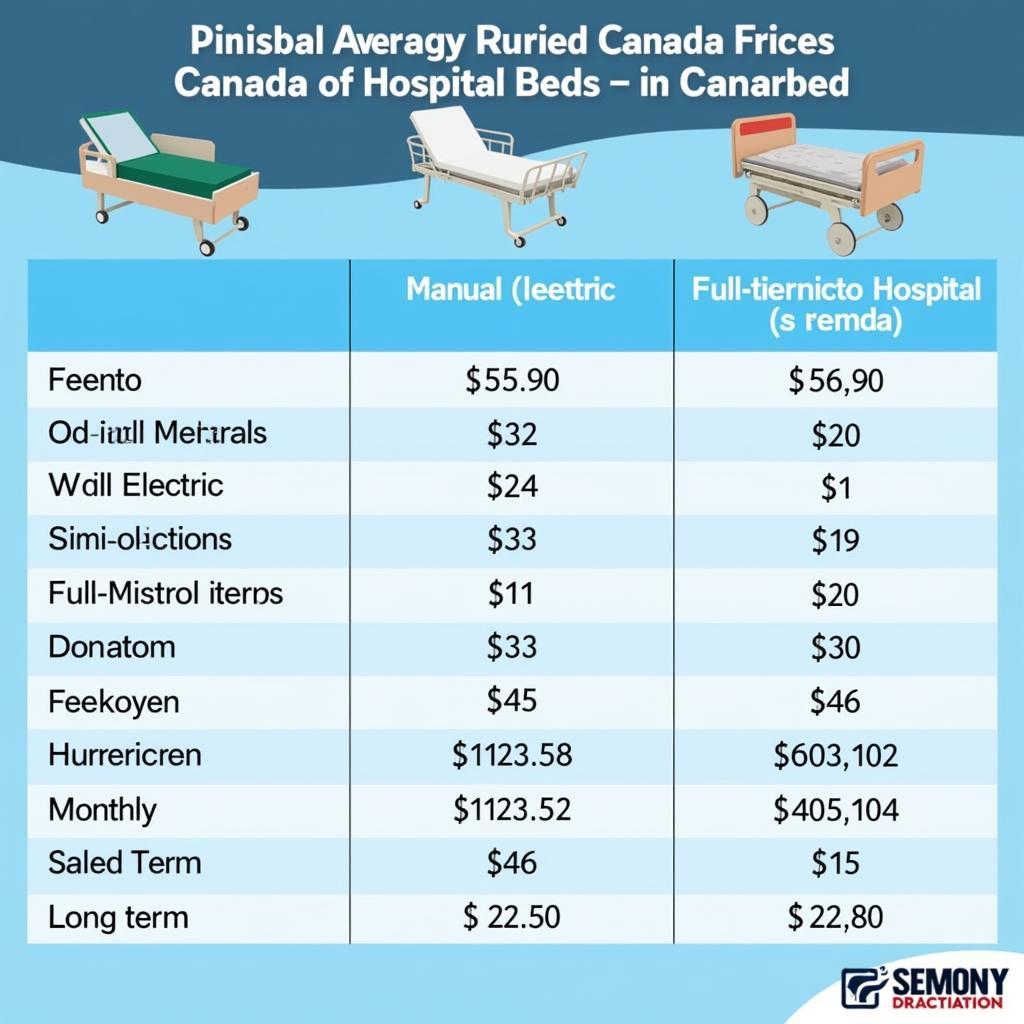 Comparing Hospital Bed Rental Prices in Canada