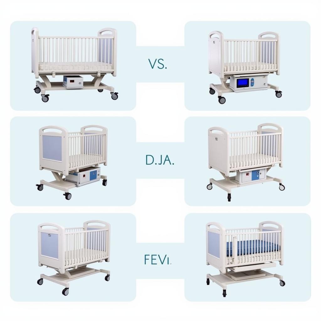 Different Hospital Crib Models