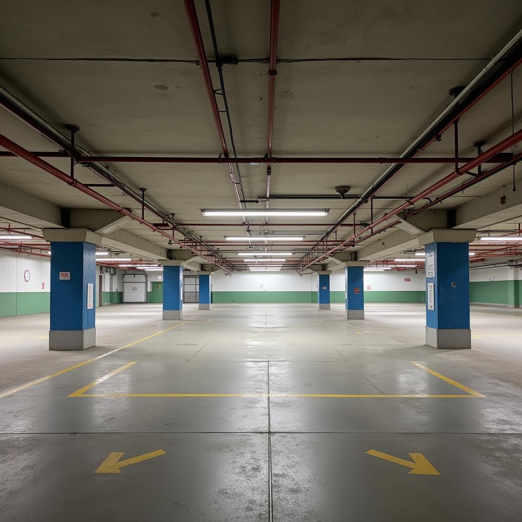 Cook County Hospital Parking Garage Interior